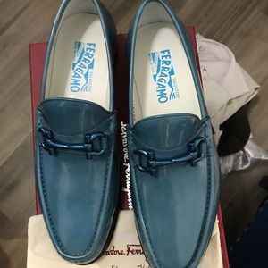Salvatore Ferragamo patent leather loafers